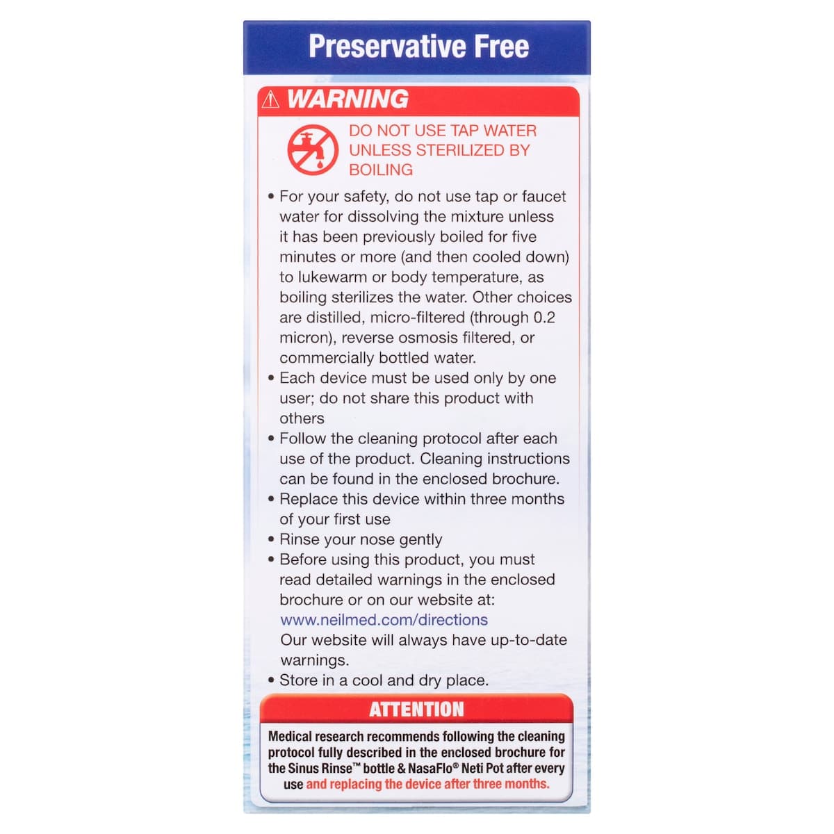 Thumbnail NeilMed Sinus Rinse Premixed 120 Sachets