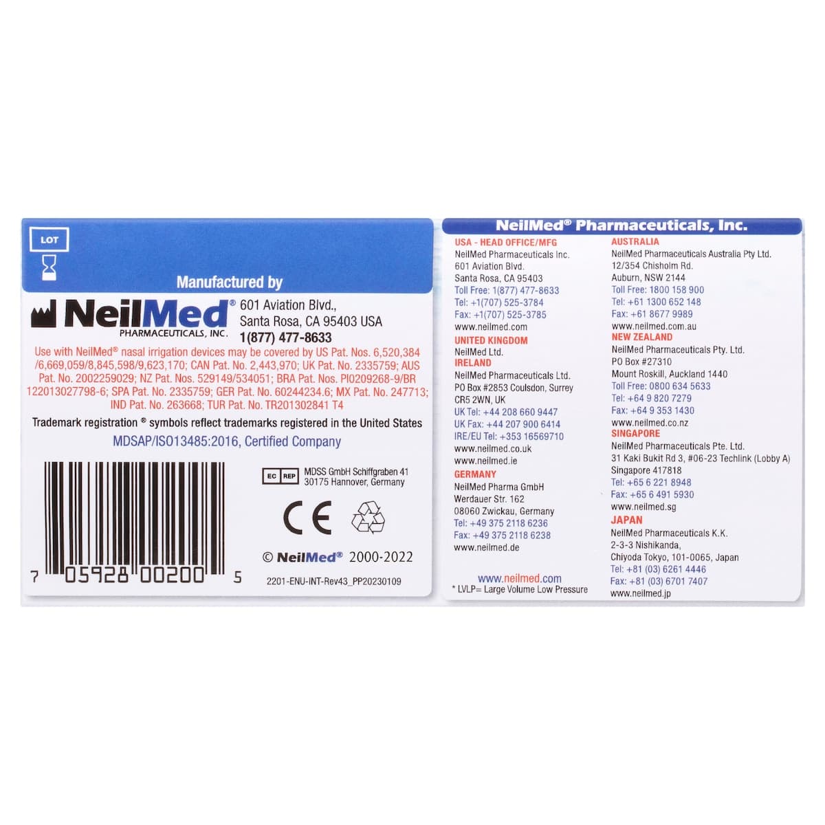 Thumbnail NeilMed Sinus Rinse Premixed 120 Sachets