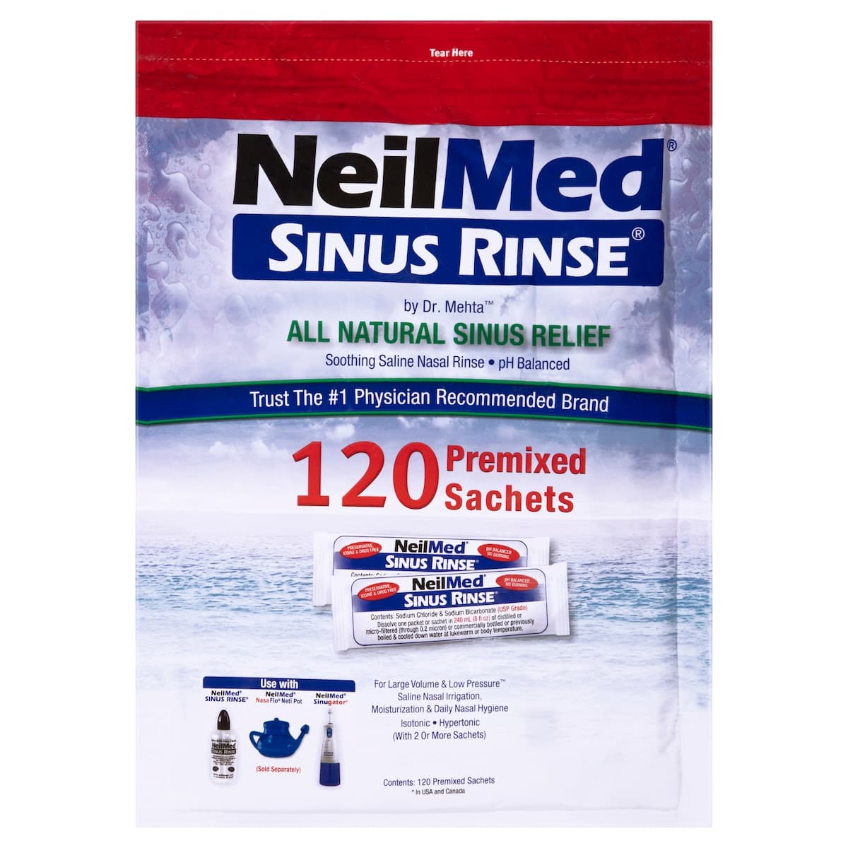 Thumbnail NeilMed Sinus Rinse Premixed 120 Sachets