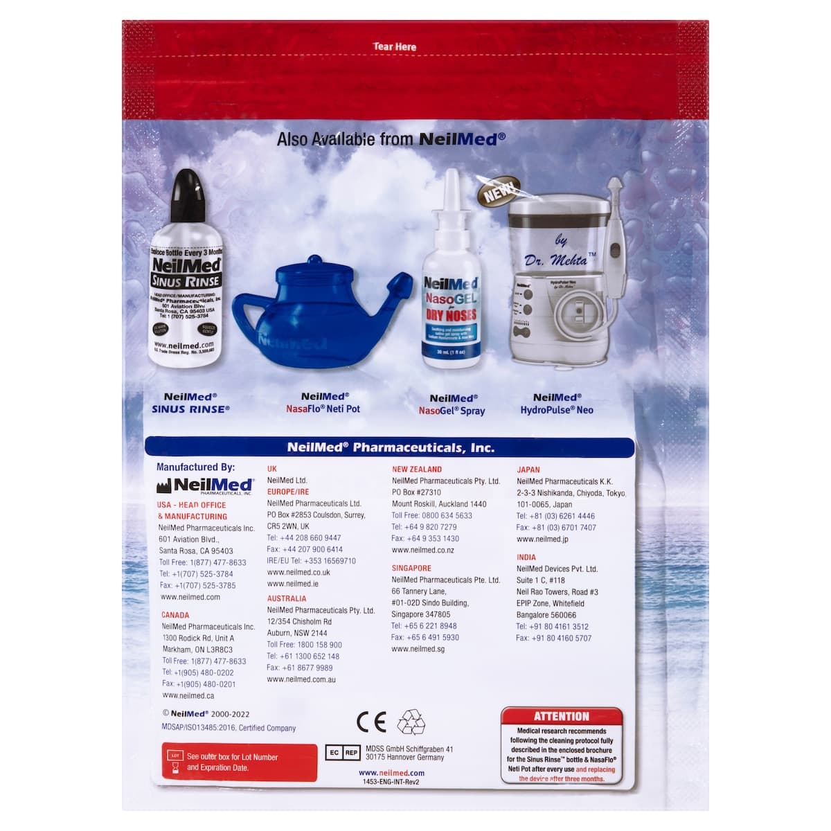 Thumbnail NeilMed Sinus Rinse Premixed 120 Sachets