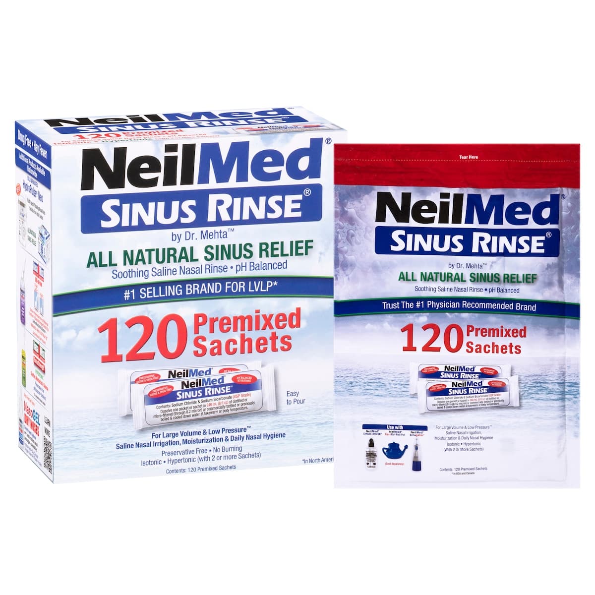 Thumbnail NeilMed Sinus Rinse Premixed 120 Sachets