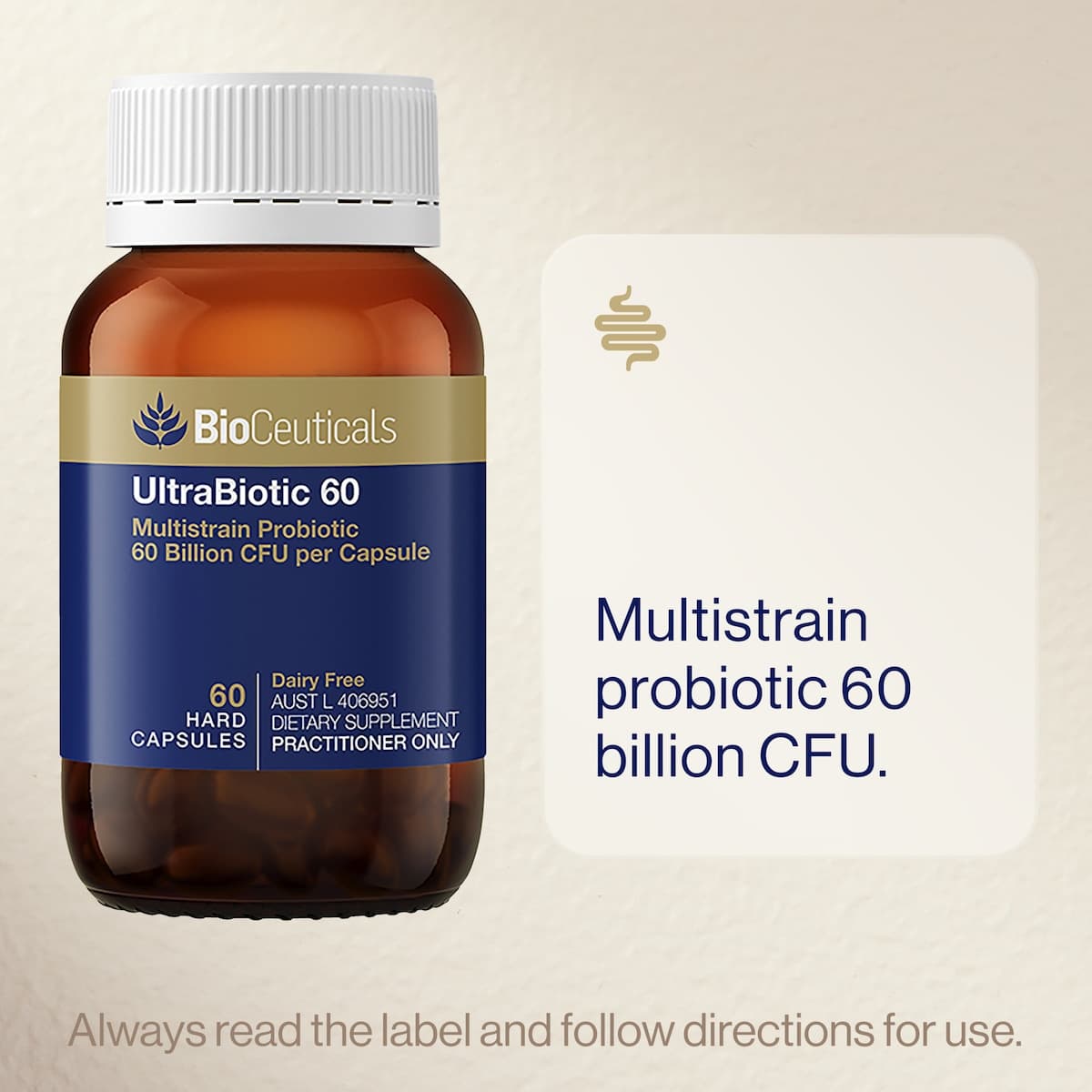 Thumbnail BioCeuticals UltraBiotic 60 60 Capsules