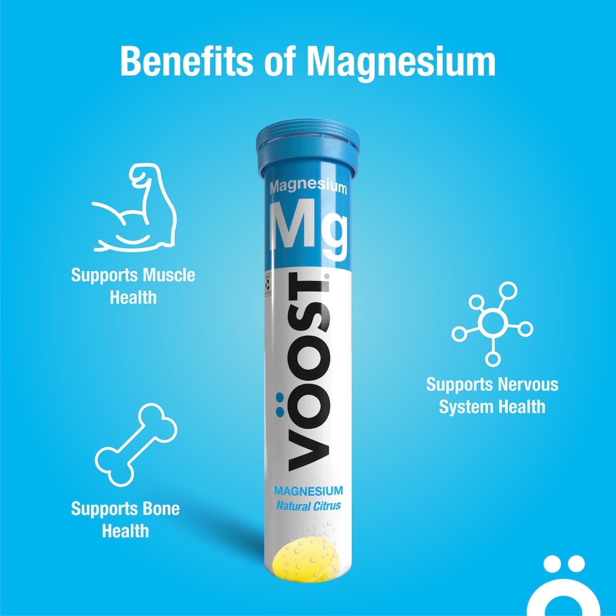 Thumbnail Voost Effervescent 200mg Magnesium Tablets Citrus Flavour 20 Pack