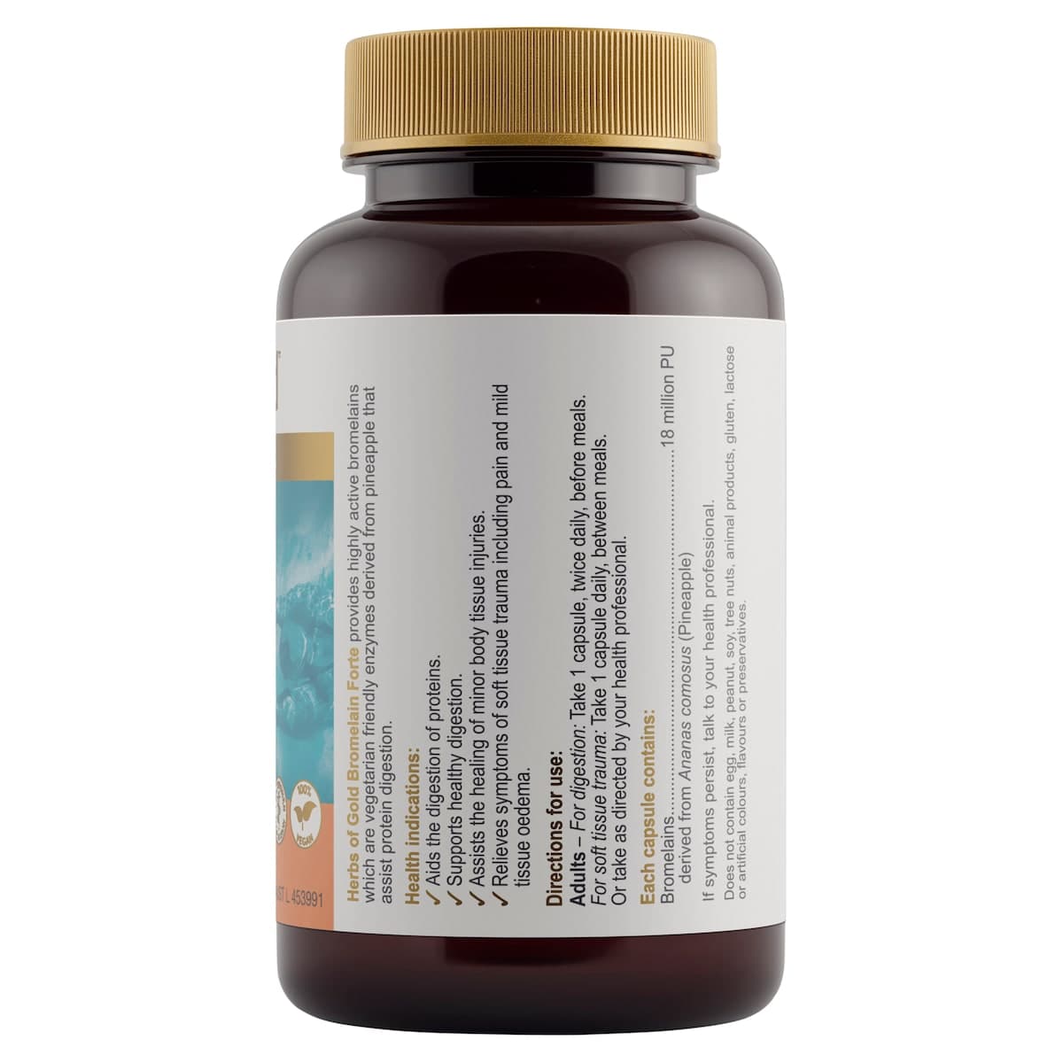 Thumbnail Herbs of Gold Bromelain Forte 60 Capsules