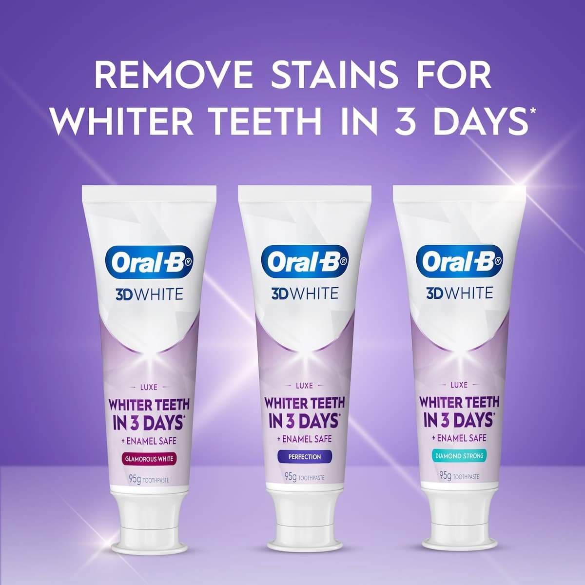 Thumbnail Oral B Toothpaste 3D White Luxe Glamorous White Paste 95g