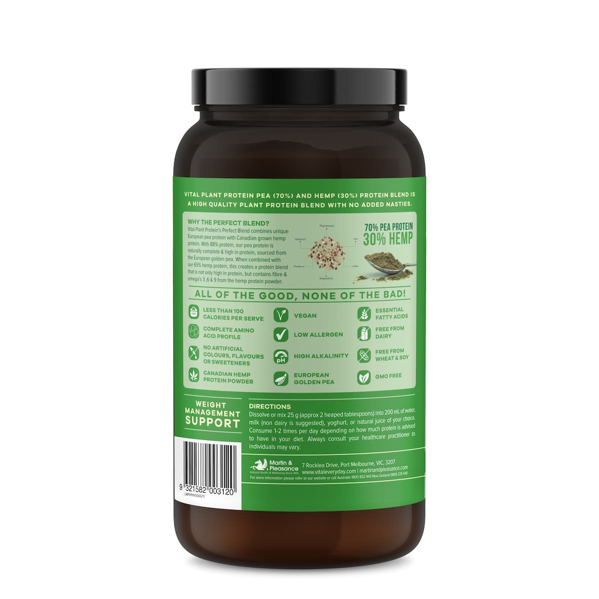 Thumbnail Vital Protein Pea & Hemp Blend Vanilla 500g