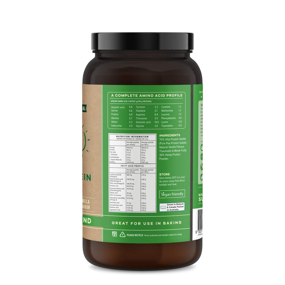 Thumbnail Vital Protein Pea & Hemp Blend Vanilla 500g