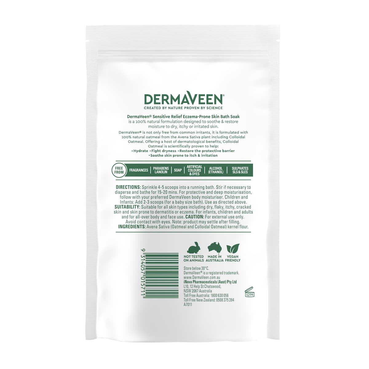 Thumbnail DermaVeen Sensitive Relief Calmexa Bath Soak 200g