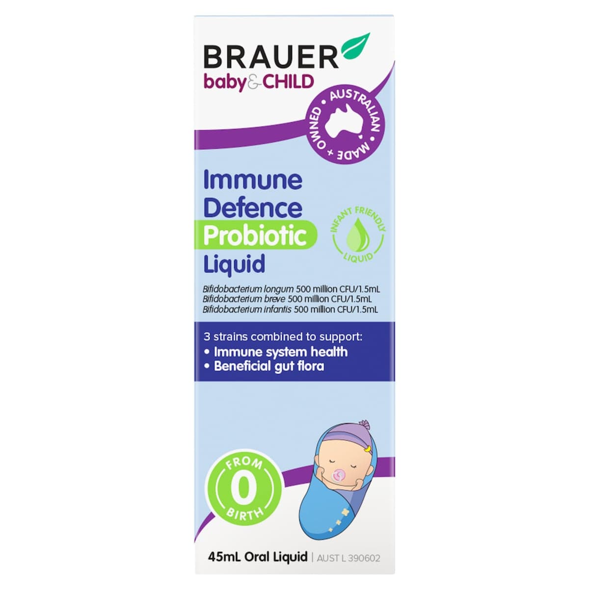 Thumbnail Brauer Baby & Child Immune Defence Probiotic Liquid for Infants 45ml