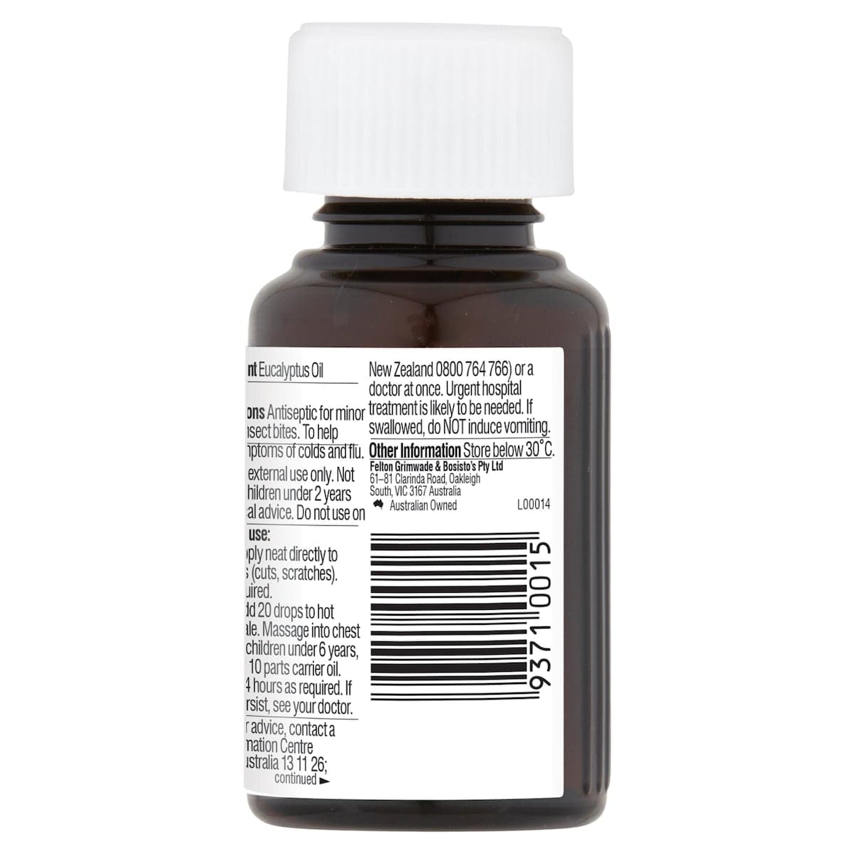 Thumbnail Bosisto's Eucalyptus Oil 50ml