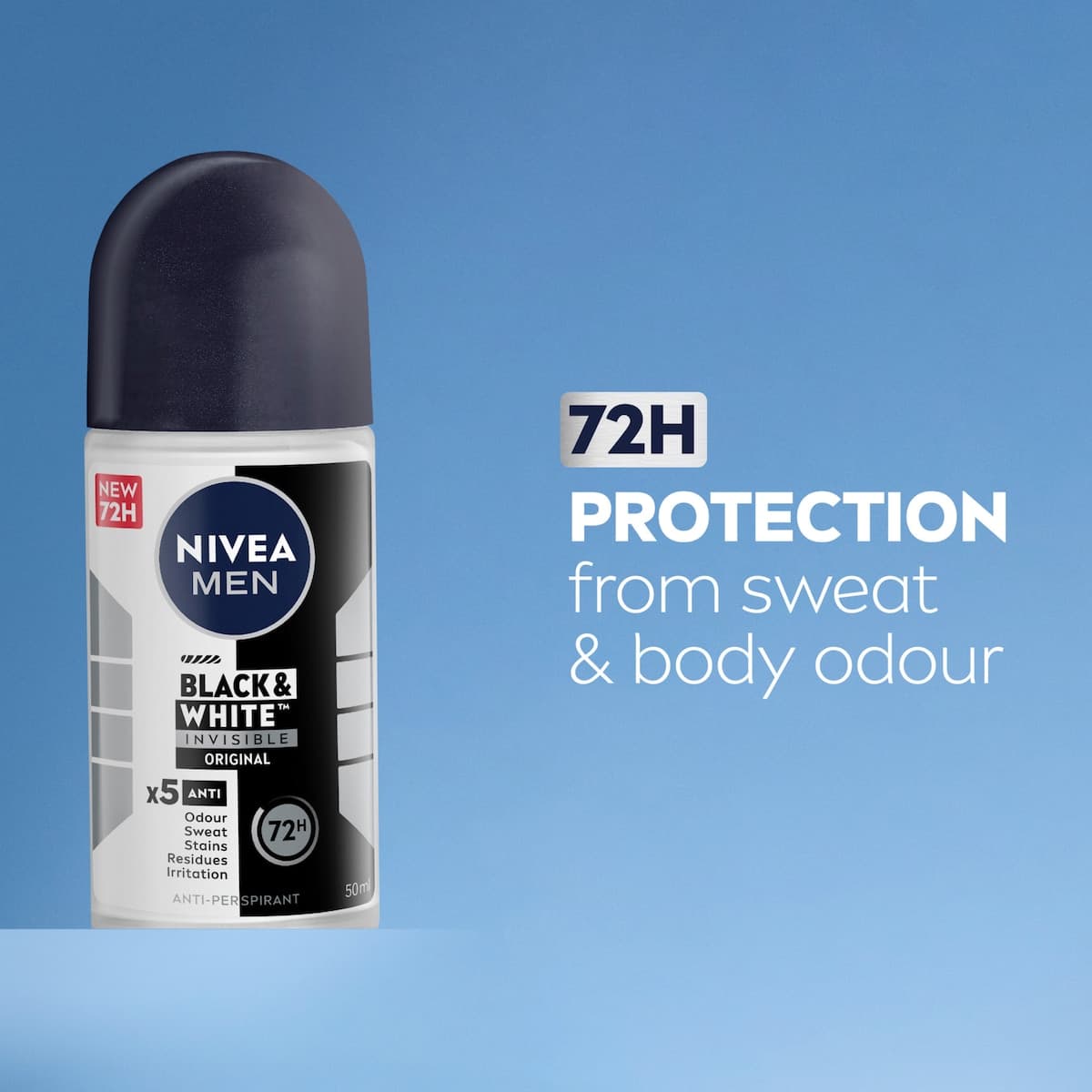Thumbnail Nivea Men Invisible Black & White Anti-Perspirant Roll-on Original 50ml