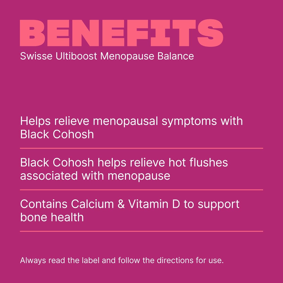 Thumbnail Swisse Ultiboost Menopause Balance 60 Tablets