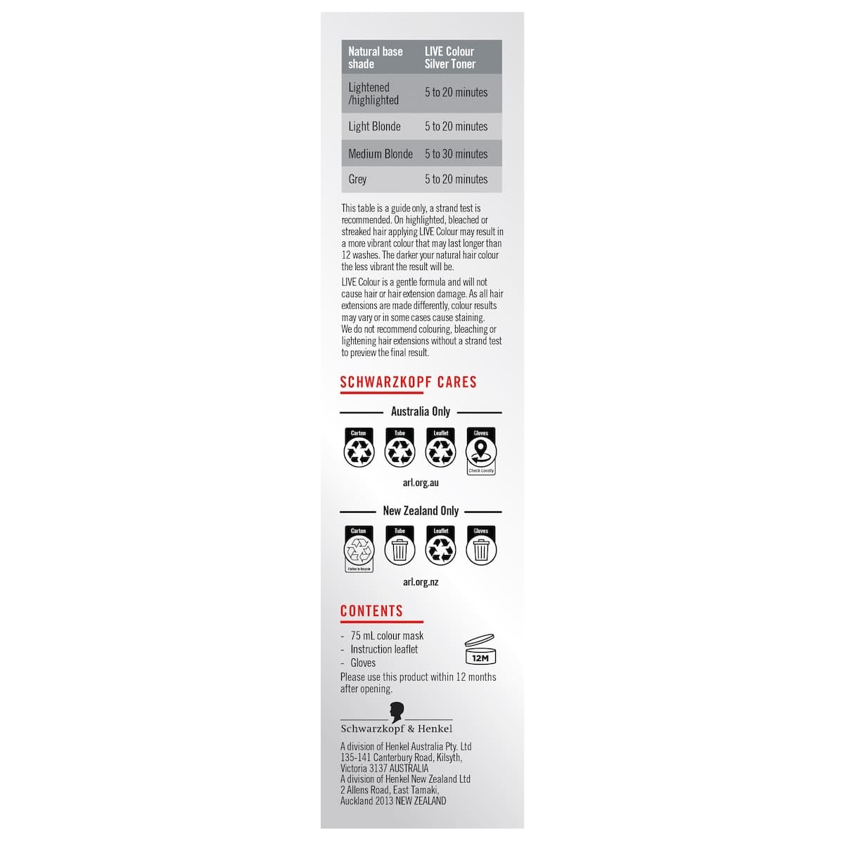 Thumbnail Schwarzkopf Live Colour Silver Toner 75ml