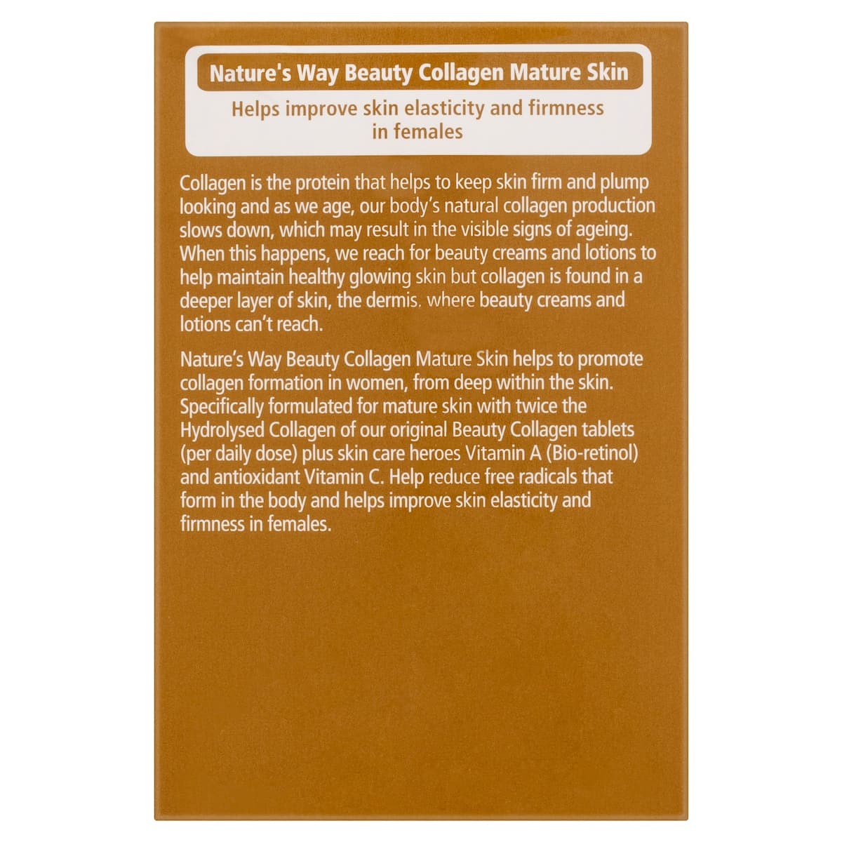 Thumbnail Nature's Way Beauty Collagen Mature Skin 120 Tablets