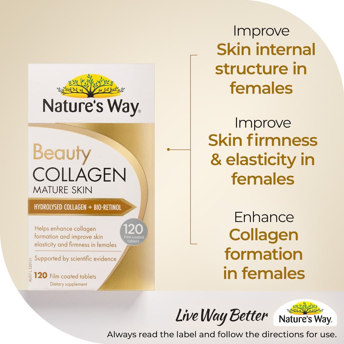 Thumbnail Nature's Way Beauty Collagen Mature Skin 120 Tablets
