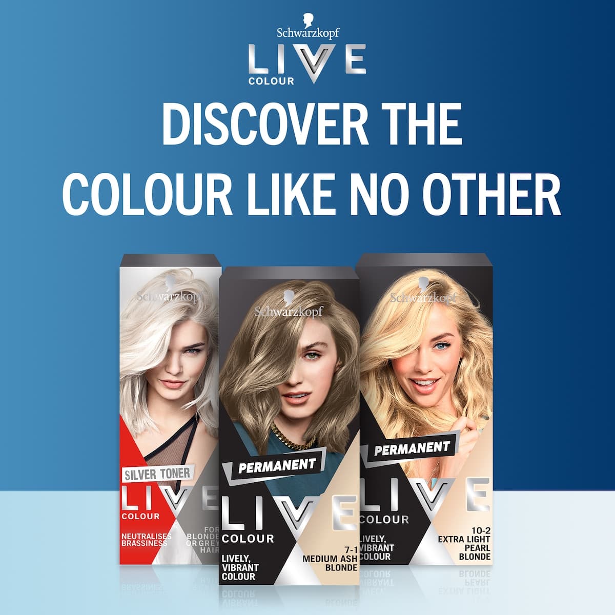 Thumbnail Schwarzkopf Live Colour Permanent Baseline 7.1 Medium Ash Blonde