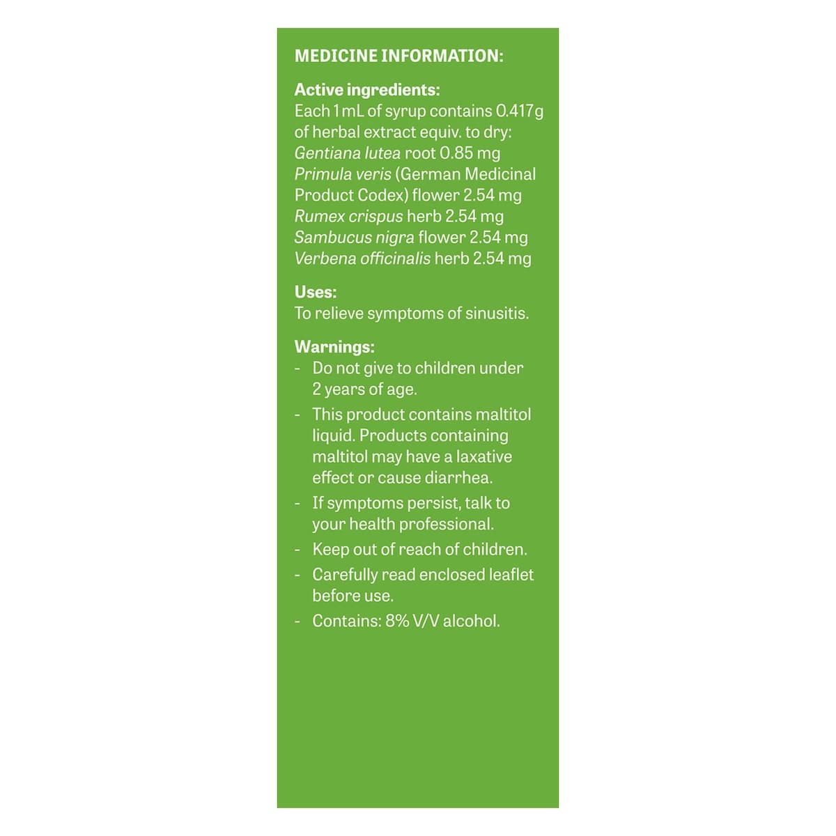 Thumbnail Sinupret Oral Syrup 100ml