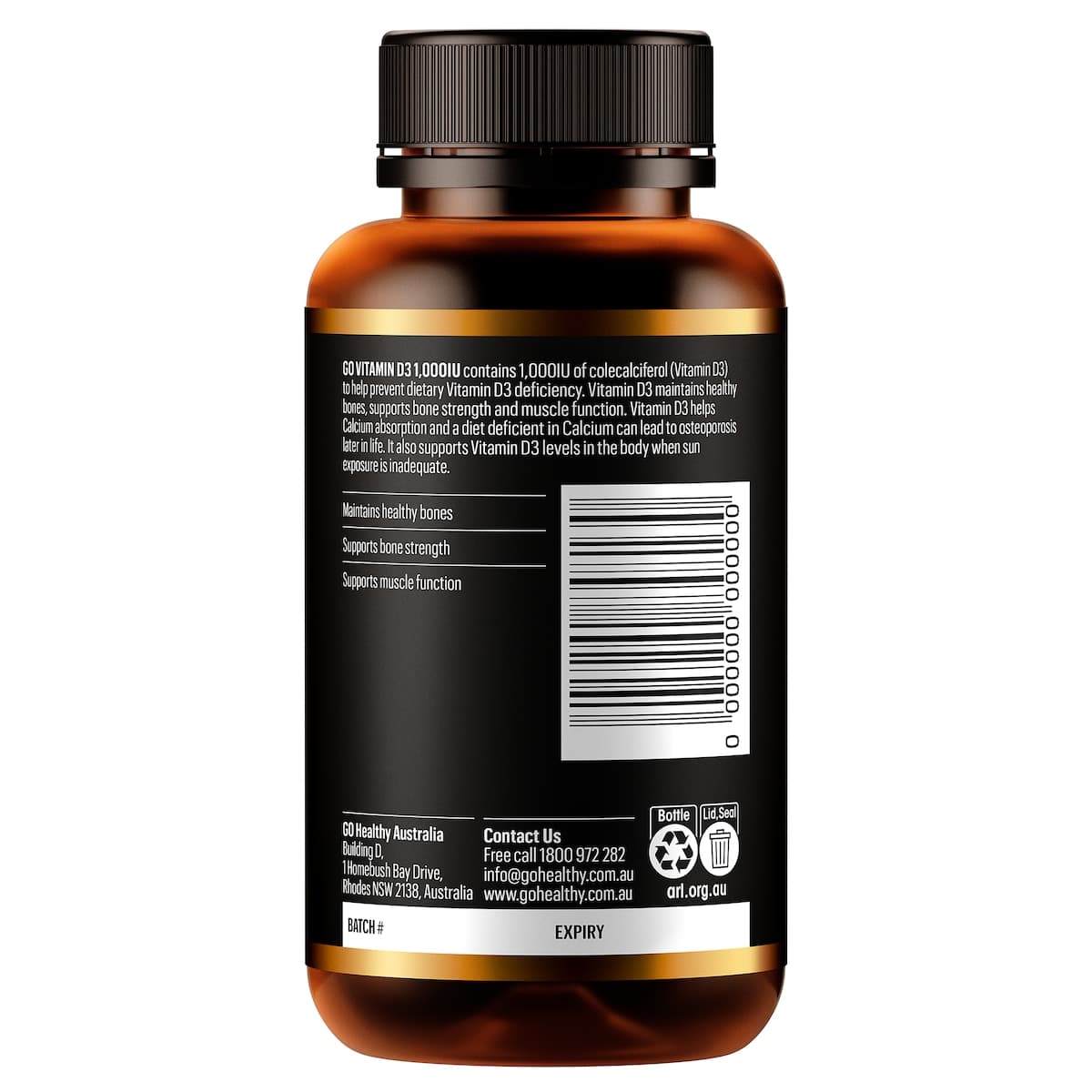 Thumbnail GO Healthy Vitamin D3 1000IU 150 Capsules