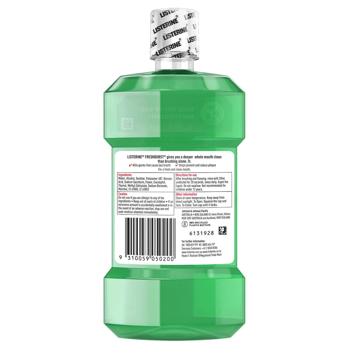 Thumbnail Listerine FreshBurst Antibacterial Mouthwash 250ml