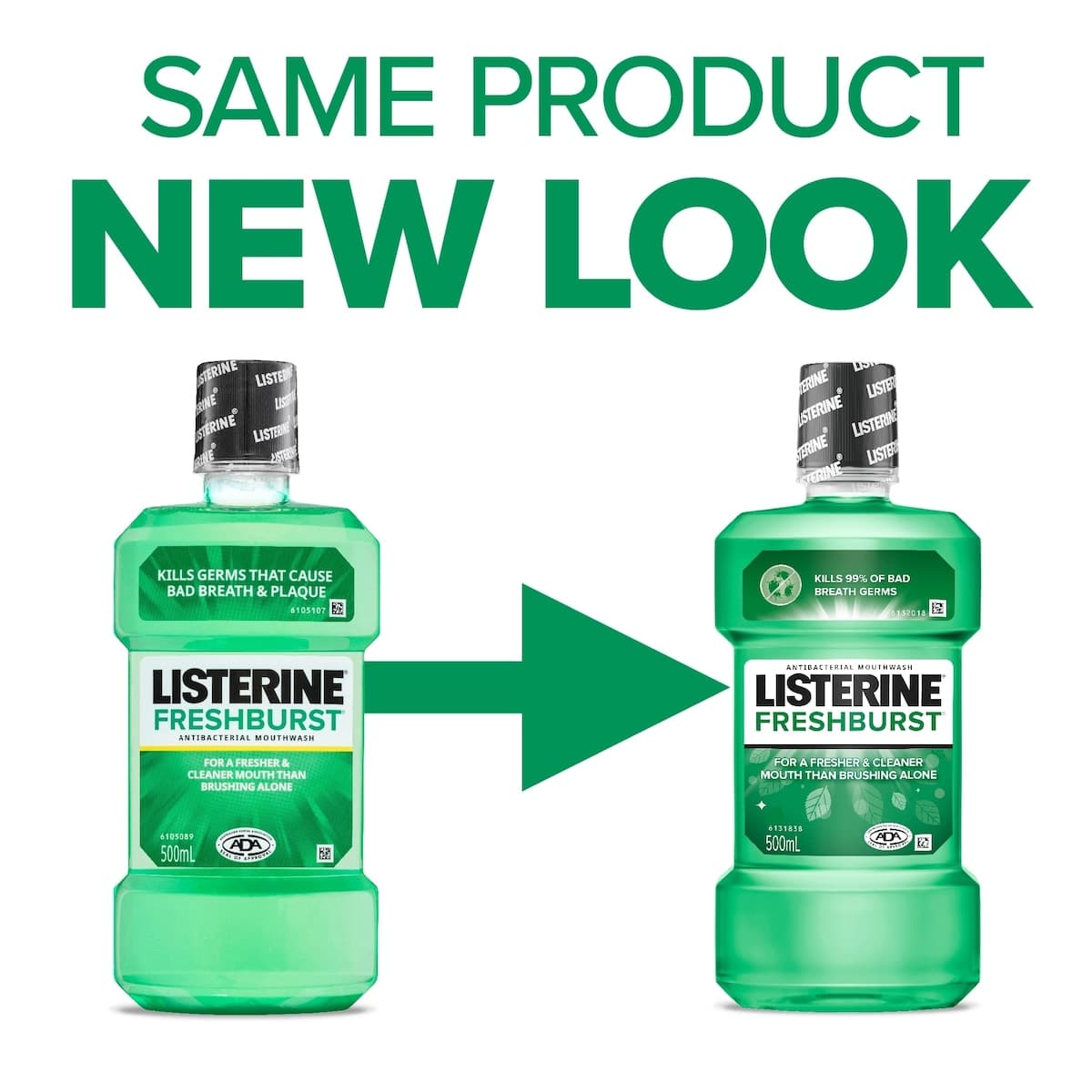 Thumbnail Listerine FreshBurst Antibacterial Mouthwash 250ml