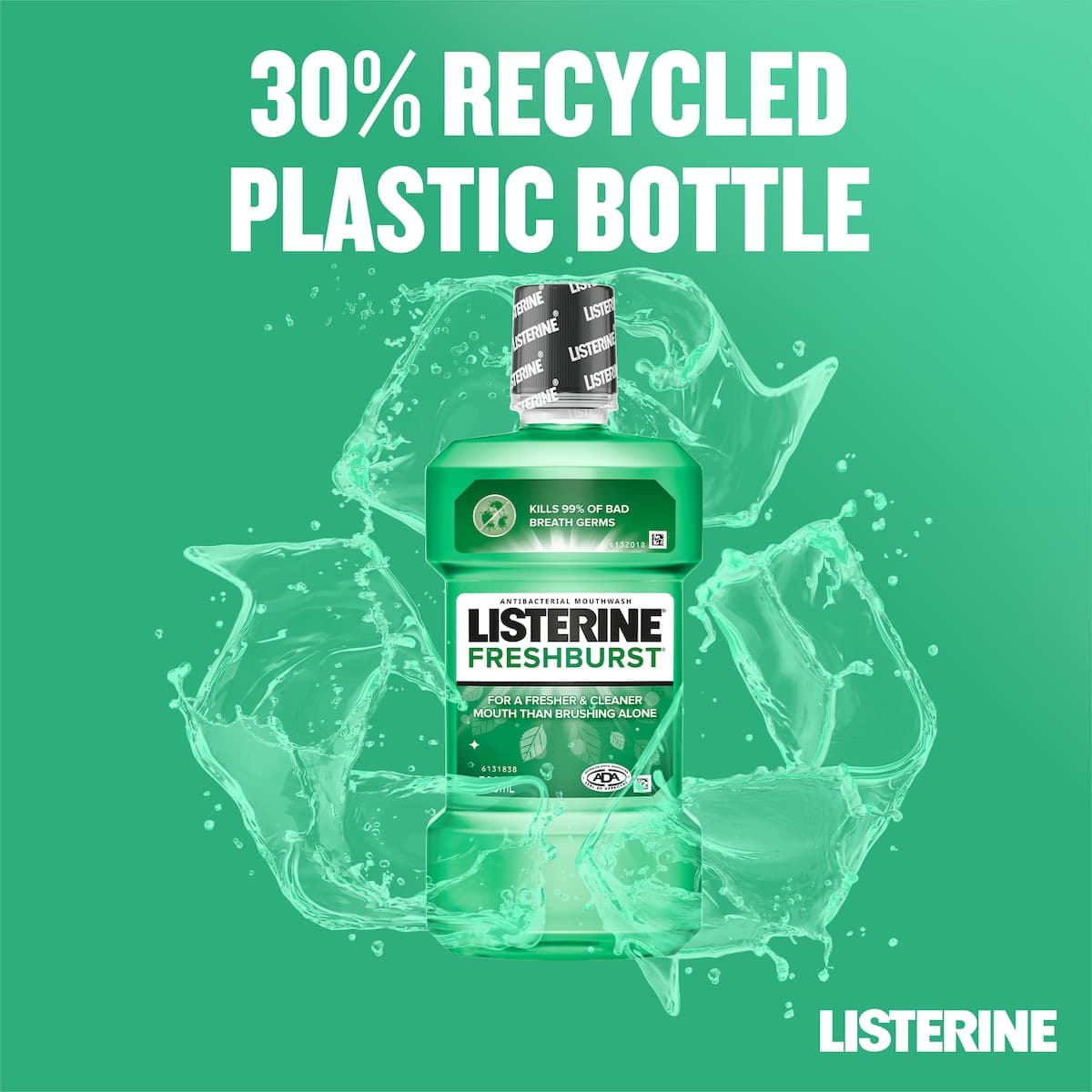 Thumbnail Listerine FreshBurst Antibacterial Mouthwash 250ml