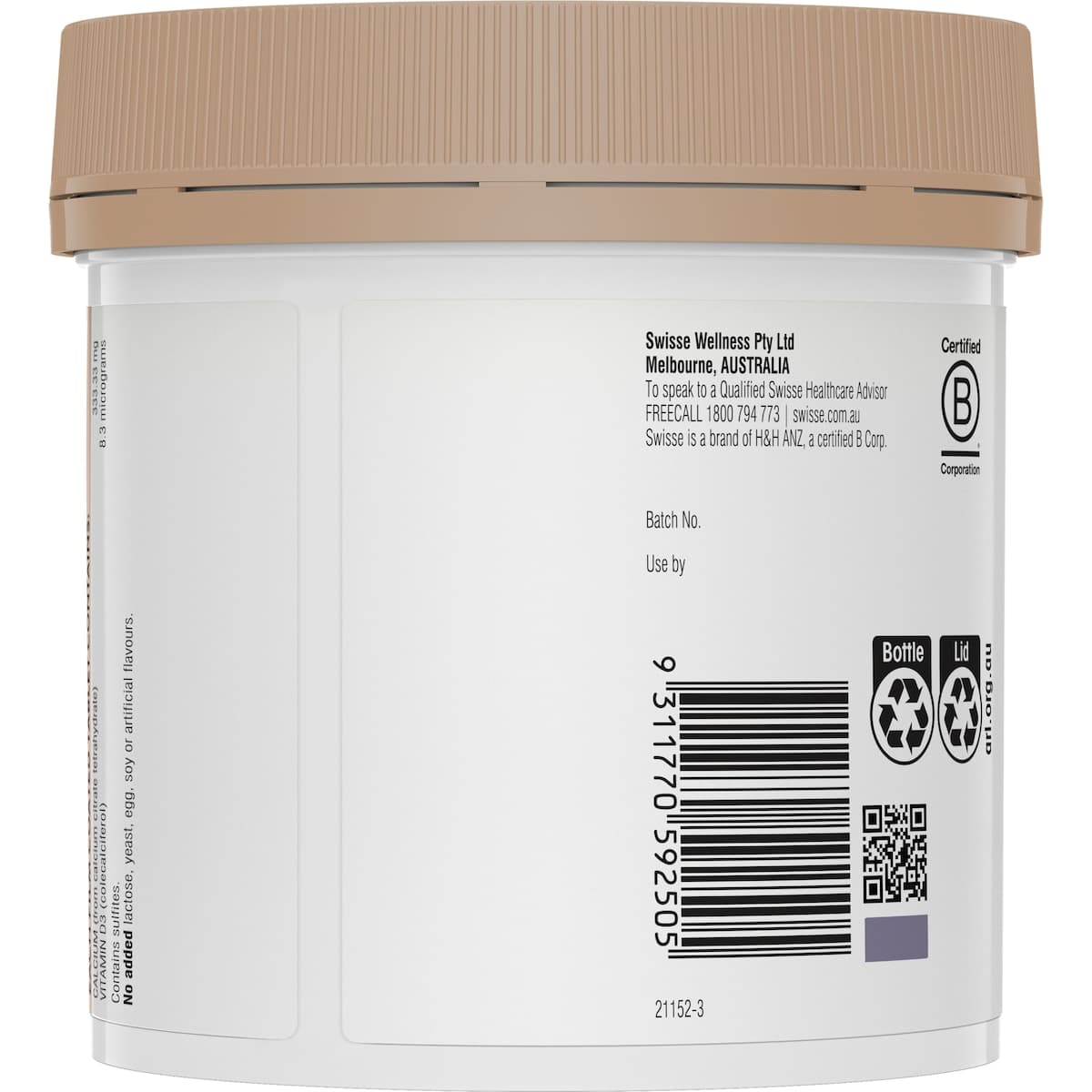 Thumbnail Swisse Ultiboost Calcium + Vitamin D 150 Tablets