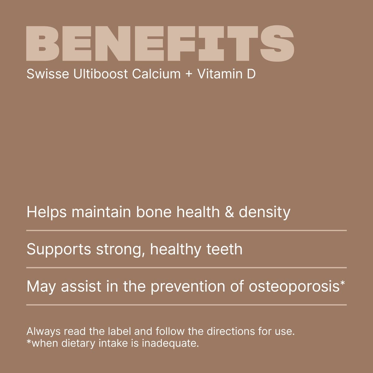 Thumbnail Swisse Ultiboost Calcium + Vitamin D 150 Tablets