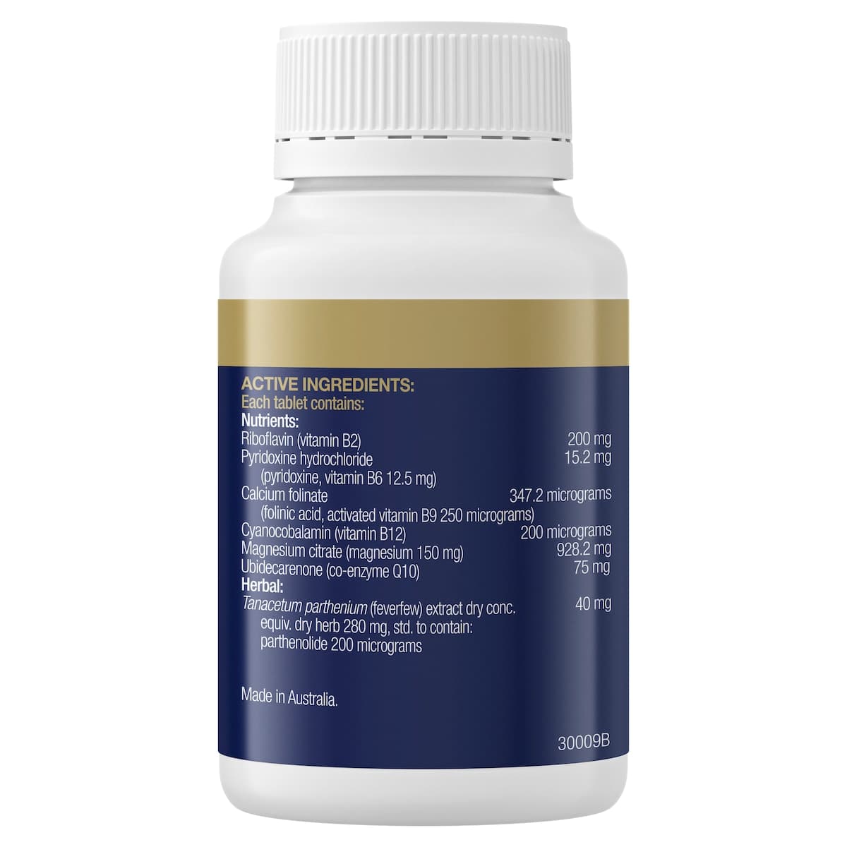 Thumbnail BioCeuticals Migraine Care 60 Tablets