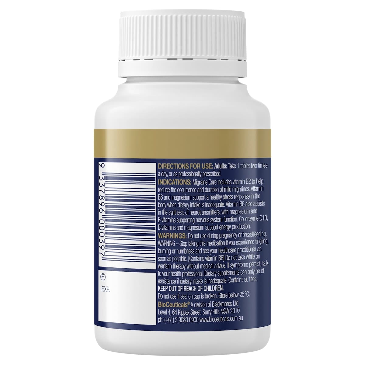 Thumbnail BioCeuticals Migraine Care 60 Tablets