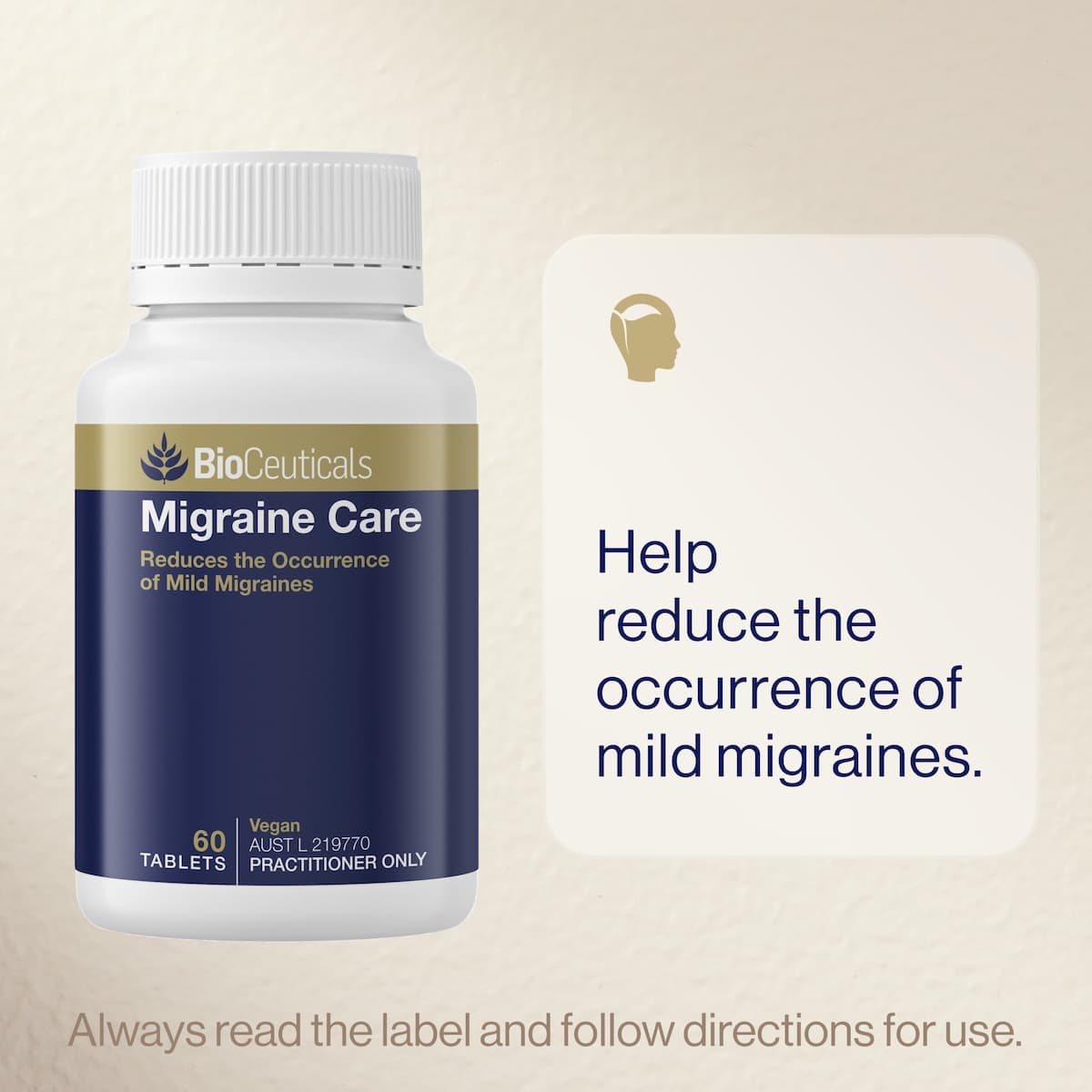 Thumbnail BioCeuticals Migraine Care 60 Tablets