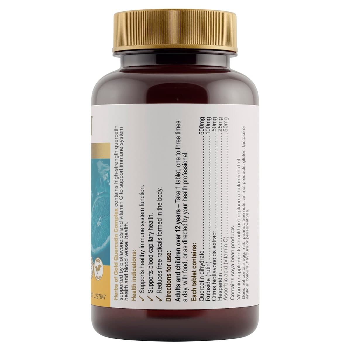 Thumbnail Herbs of Gold Quercetin Complex 60 Tablets
