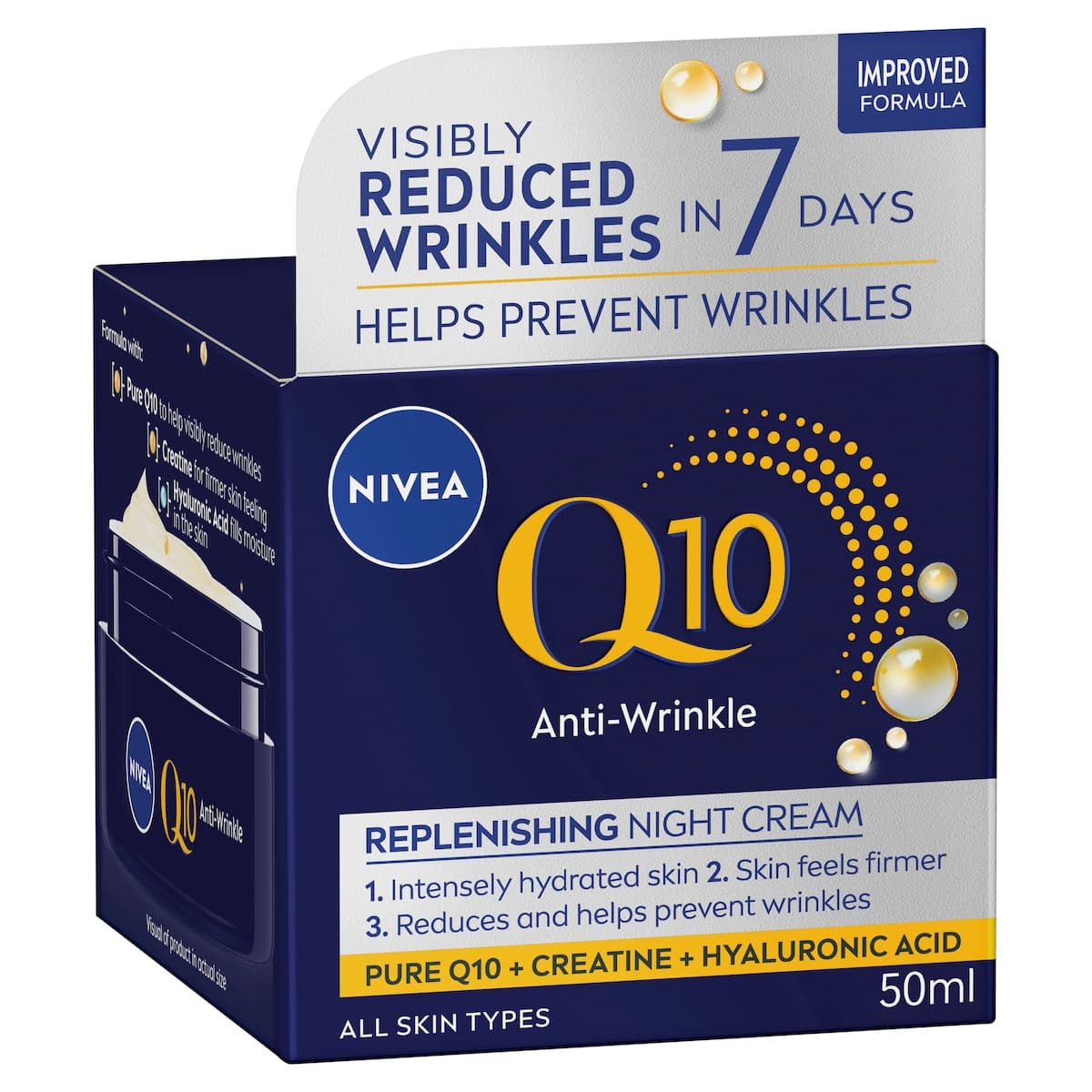 Thumbnail Nivea Q10 Power Anti Wrinkle+Firming Regenerating Night Cream 50ml