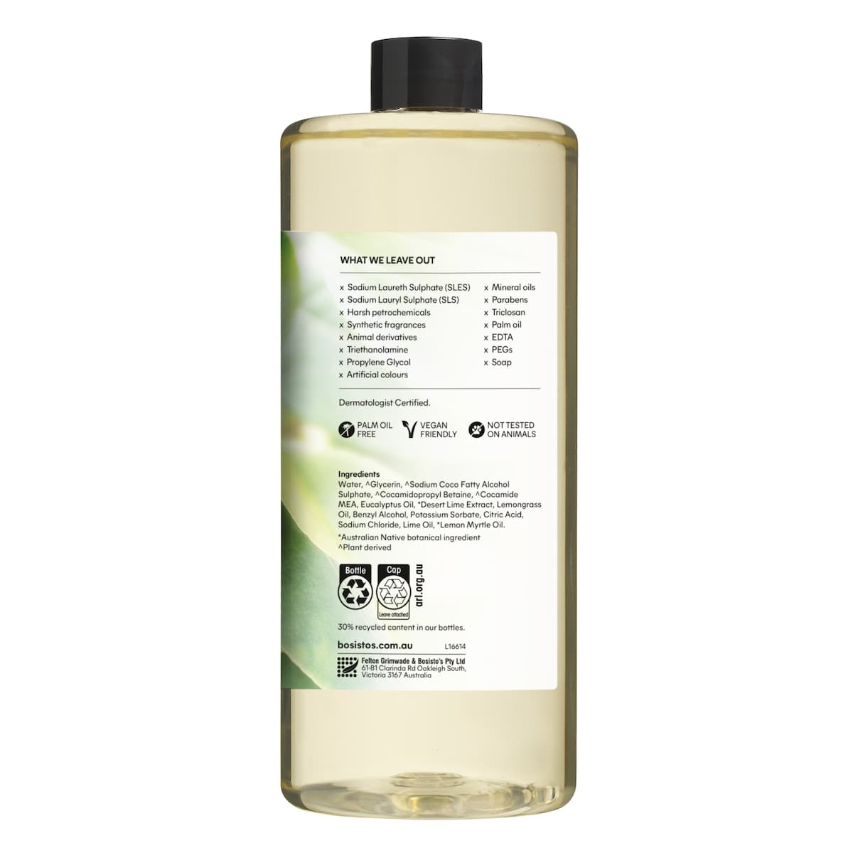 Thumbnail Bosisto's Desert Lime & Eucalyptus Hand Wash Refill 1 Litre