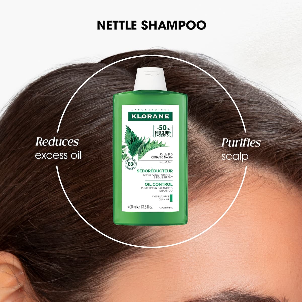 Thumbnail Klorane Oil Control Shampoo with Organic Nettle 400ml