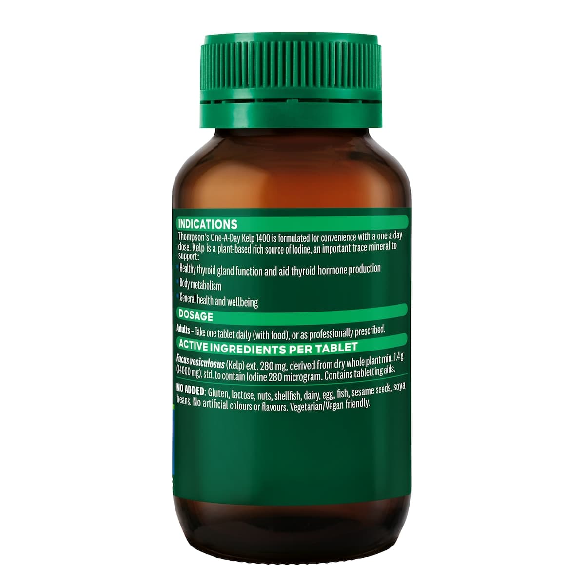 Thumbnail Thompsons Kelp 1400mg 120 Tablets
