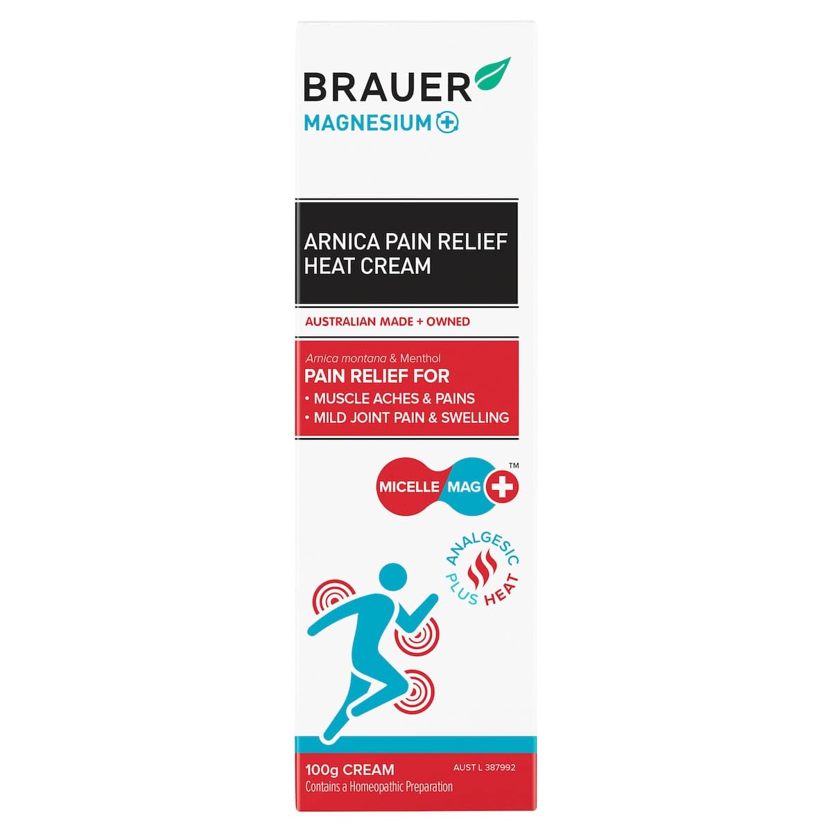 Thumbnail Brauer Magnesium+ Arnica Pain Relief Heat Cream 100g
