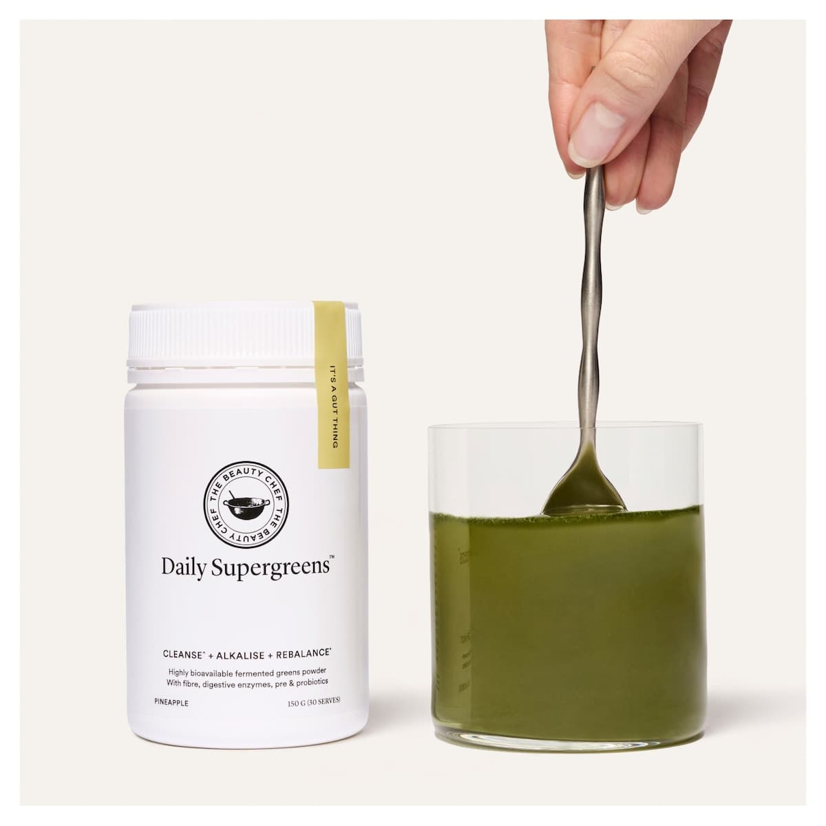 Thumbnail The Beauty Chef Daily Supergreens Inner Beauty Support Pineapple 150g