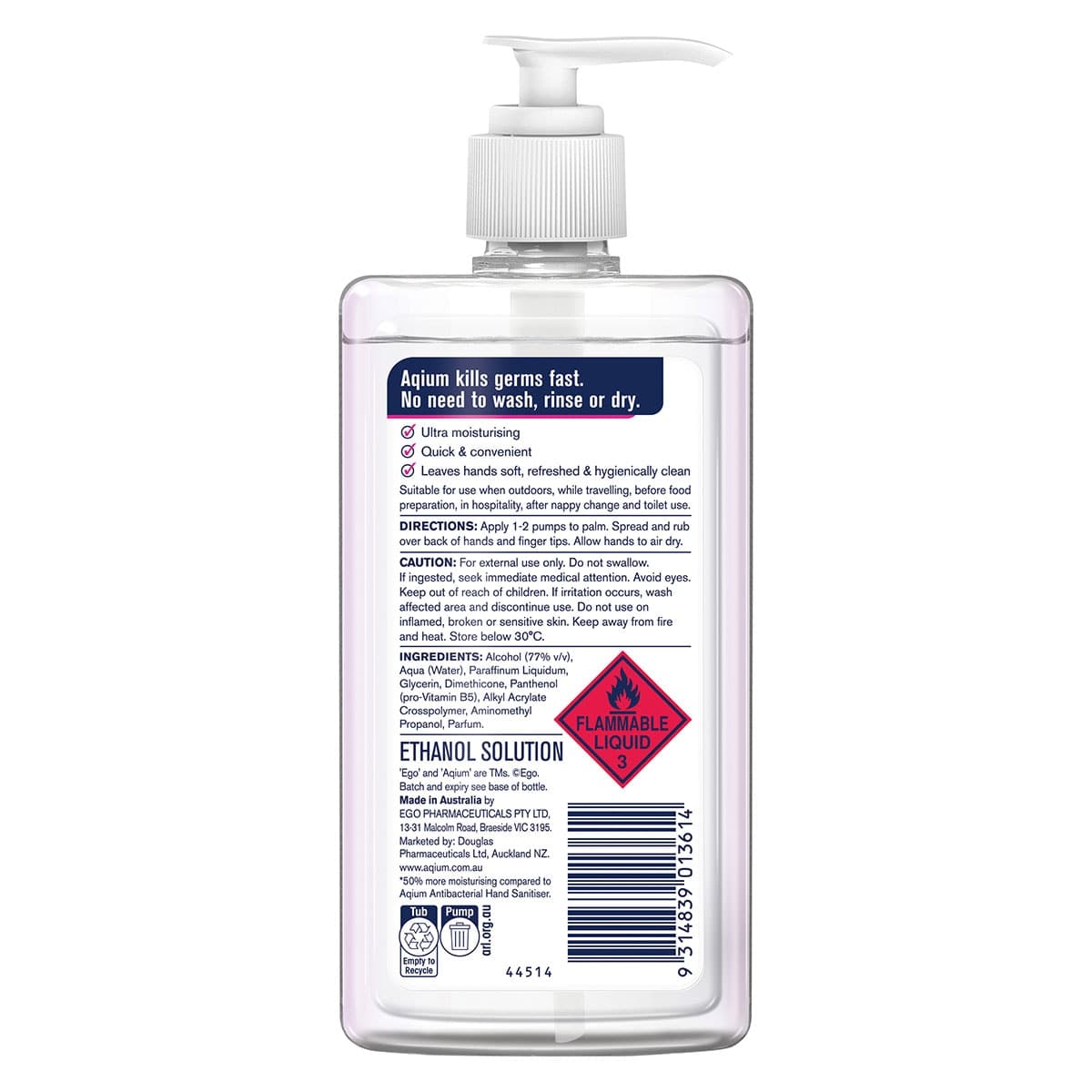 Thumbnail Ego Aqium Ultra Antibacterial Hand Sanitiser 375ml