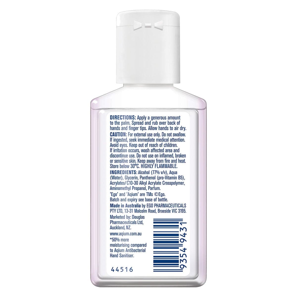 Thumbnail Ego Aqium Ultra Antibacterial Hand Sanitiser 60ml