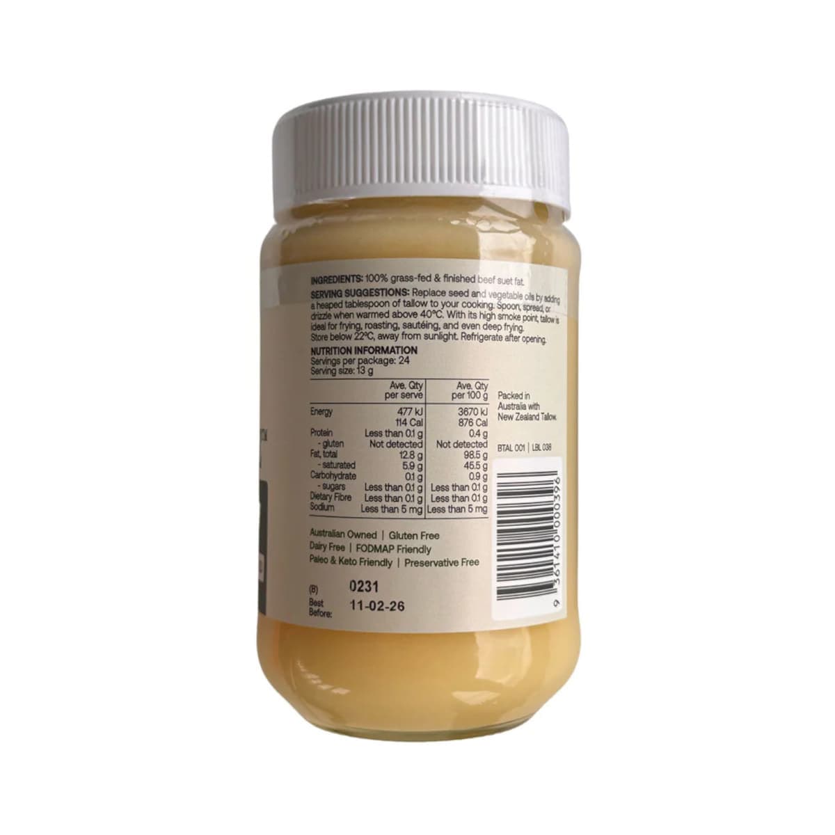 Thumbnail Best Of The Bone Grass-fed Tallow 320g