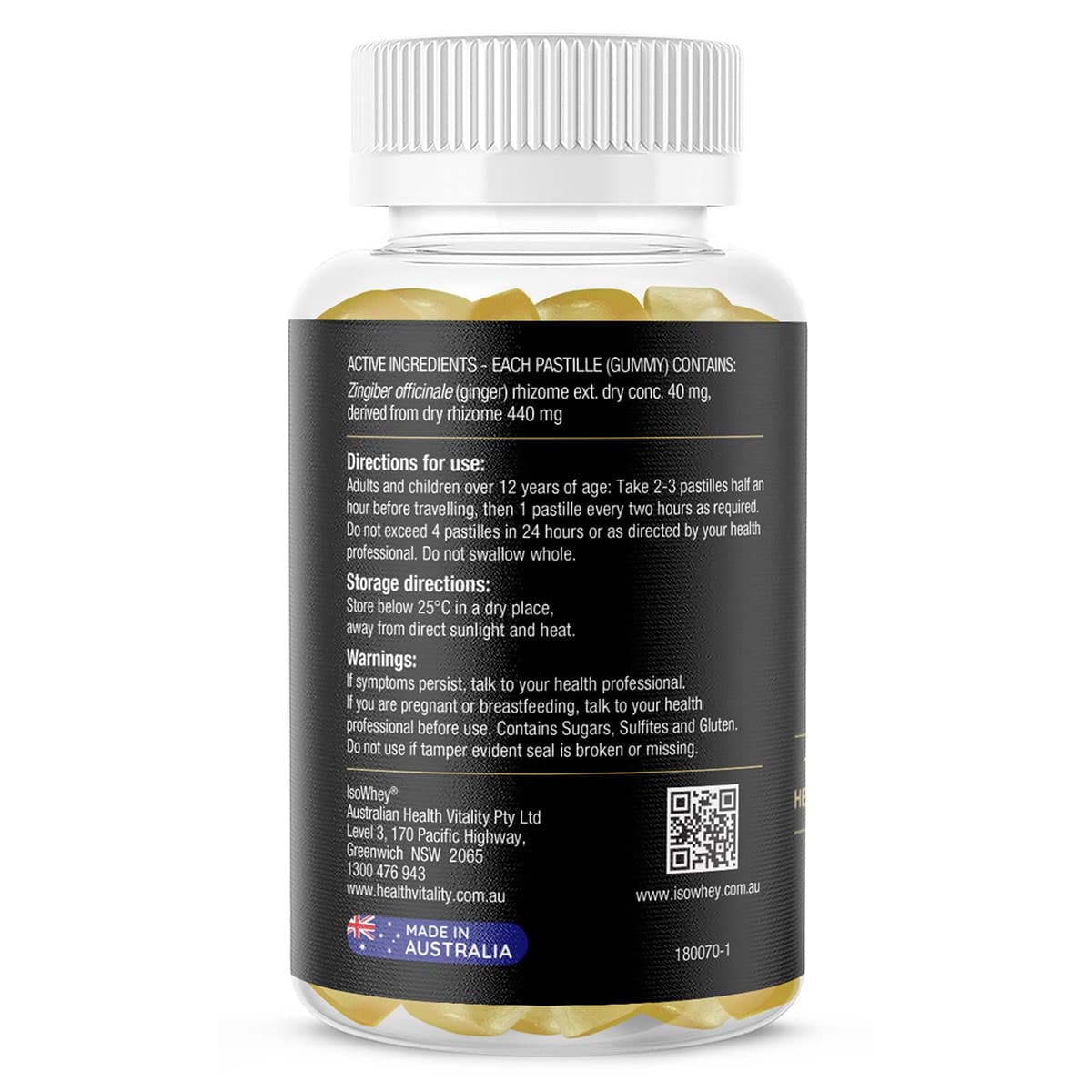 Thumbnail Isowhey GLP-1 Nausea Relief Gummies 60 Pack