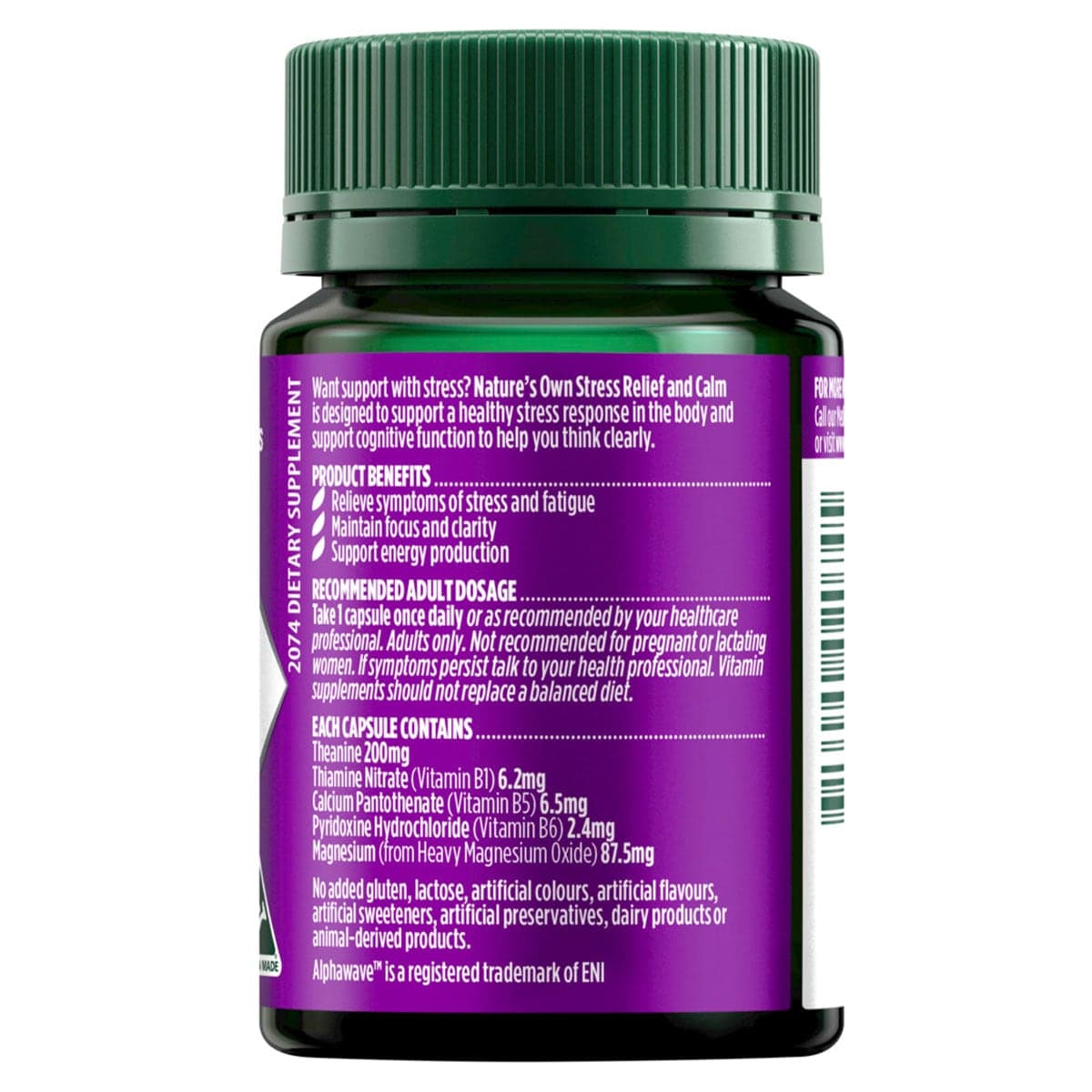 Thumbnail Nature's Own Stress Relief and Calm 30 Capsules