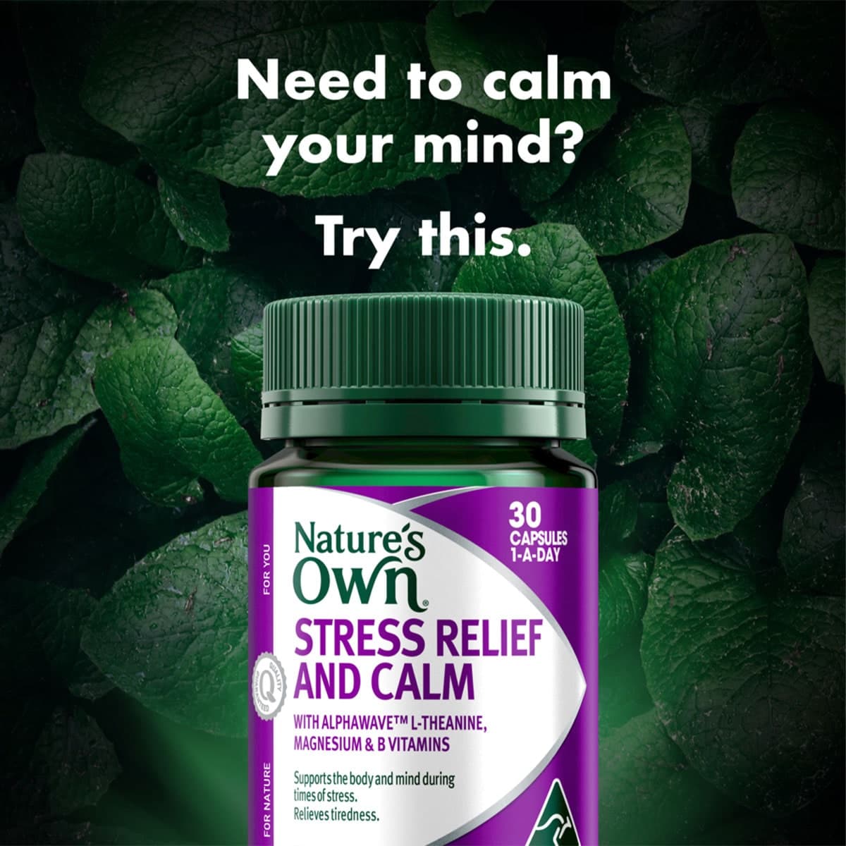 Thumbnail Nature's Own Stress Relief and Calm 30 Capsules