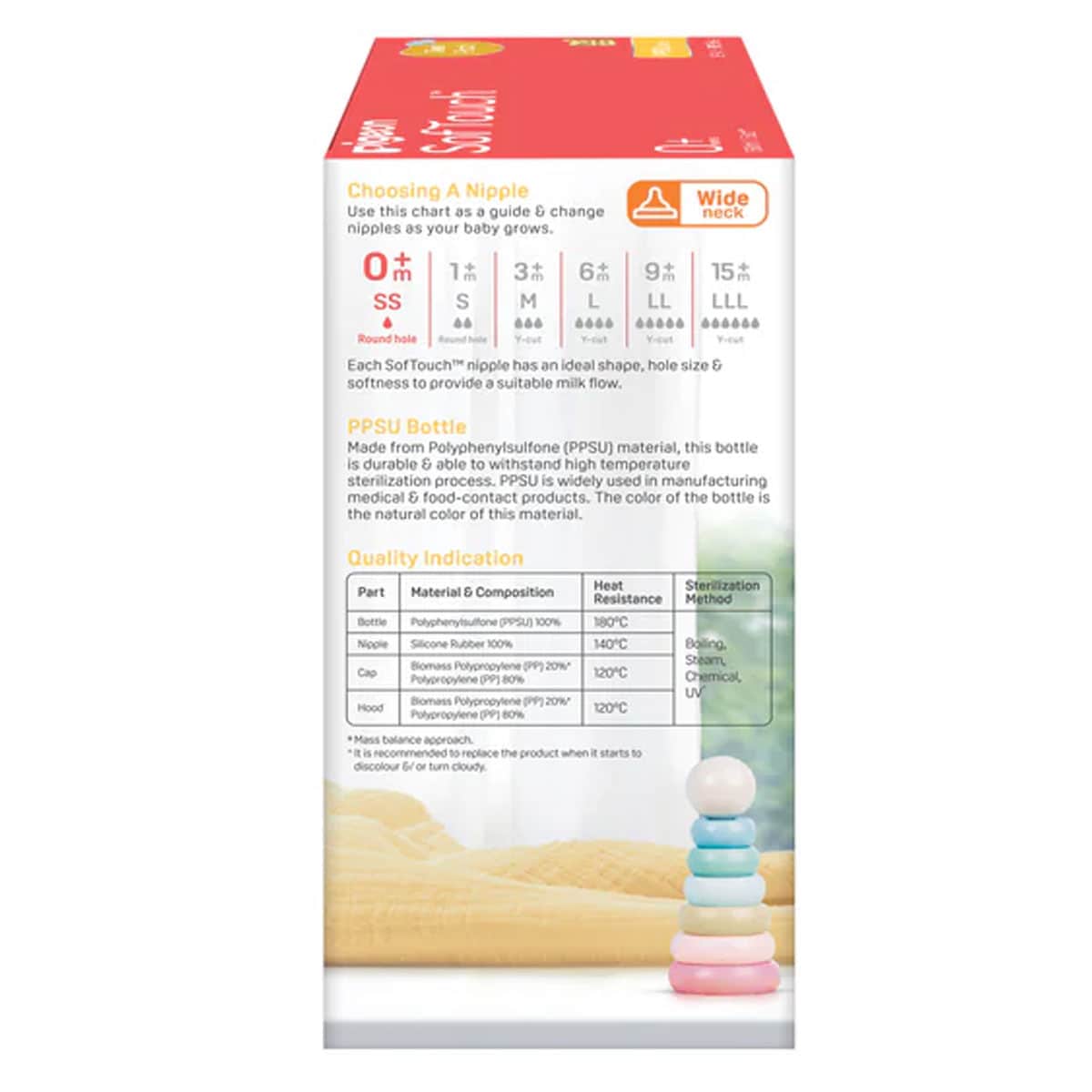 Thumbnail Pigeon SofTouch PPSU Baby Bottle 0+ Months 2 x 160ml