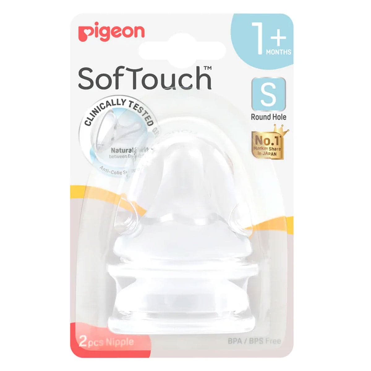 Thumbnail Pigeon SofTouch Teat (S) 2 Pack