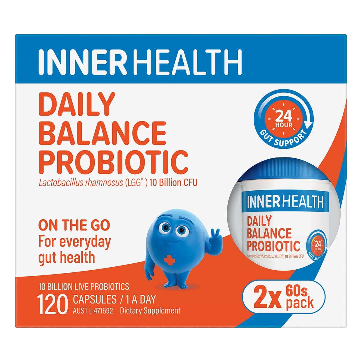 Thumbnail Inner Health Daily Balance Probiotic 120 Capsules