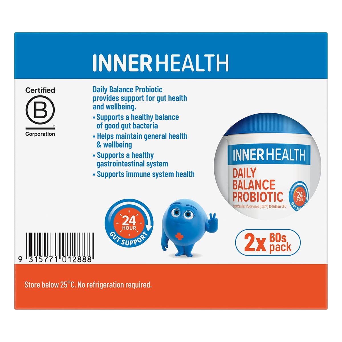 Thumbnail Inner Health Daily Balance Probiotic 120 Capsules