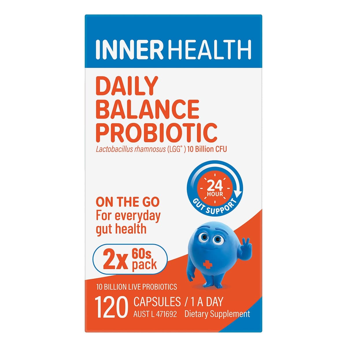 Thumbnail Inner Health Daily Balance Probiotic 120 Capsules