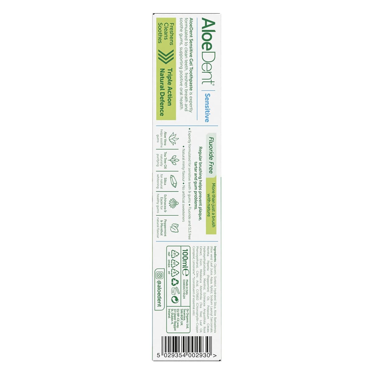 Thumbnail Aloe Dent Sensitive Aloe Vera Gel Toothpaste 100ml