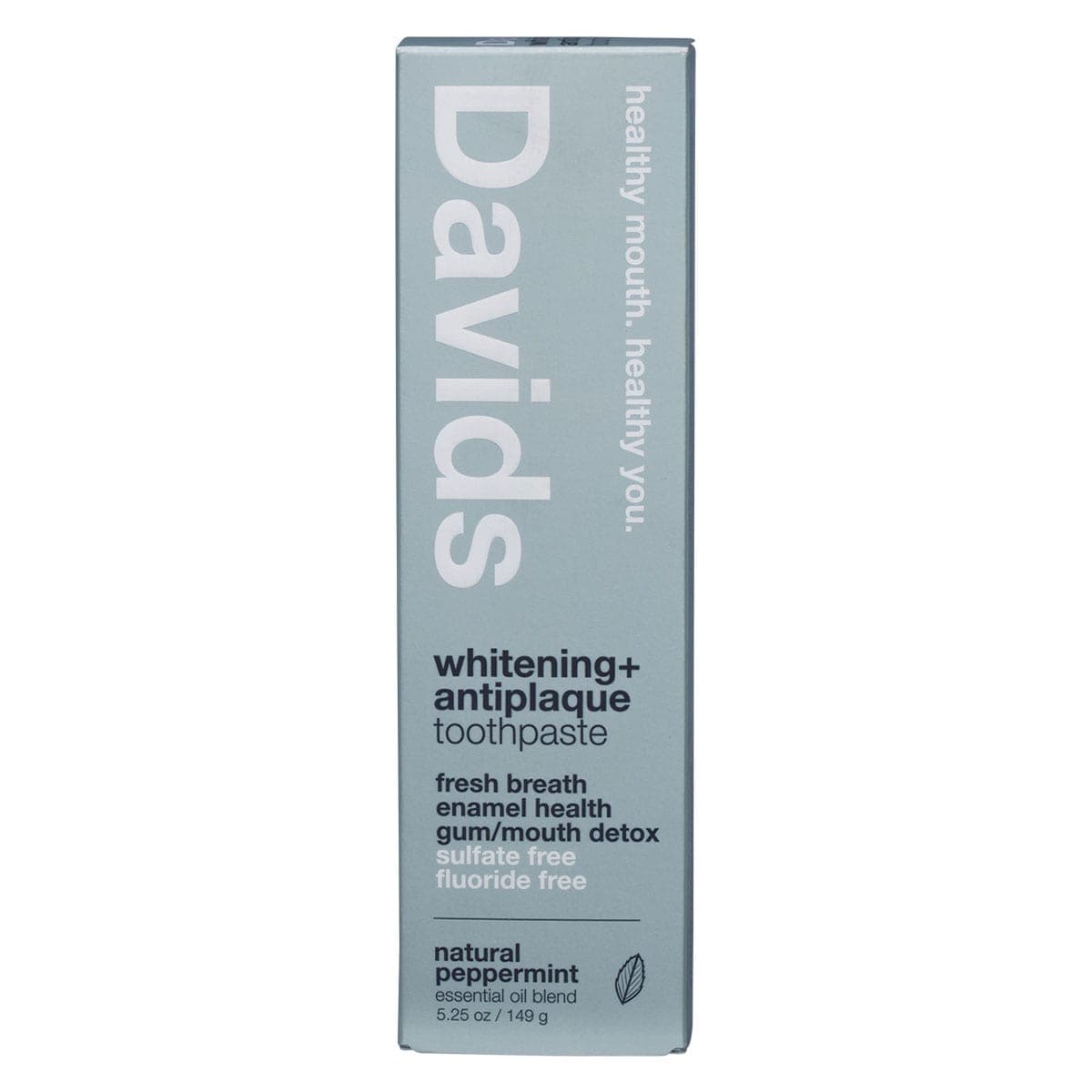 Thumbnail Davids Whitening + Antiplaque Toothpaste Peppermint 149g